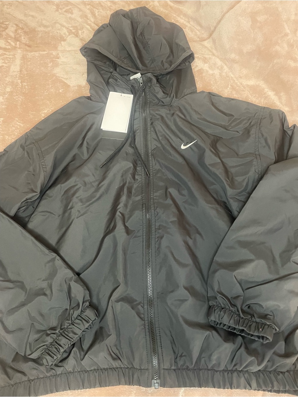 Nike Women’s Black Hooded Windbreaker Jacket